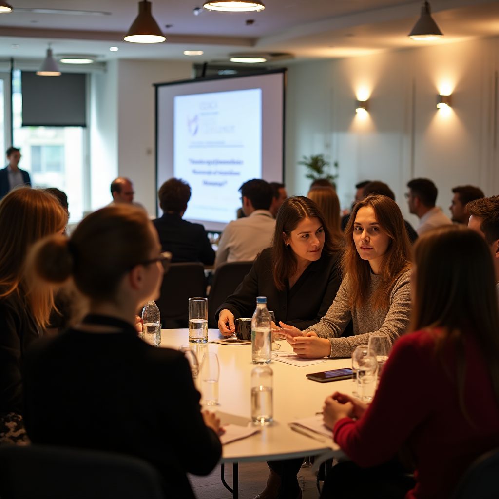 Evento de networking com ex-alunos